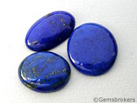 Lapis lazuli oval cabochons