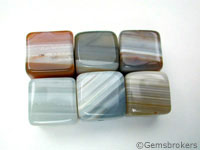 Natural agate cubes